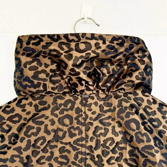 ST. JOHN ANIMAL PRINT METALLIC BROWN AND BLACK JACKET MEDIUM - Picture 11 of 13
